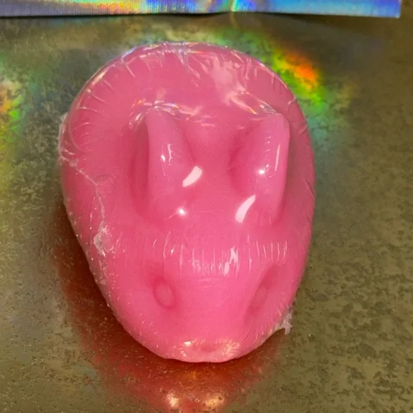 Handcrafted GoatMilk Strawberry Pink Bunny Soap - Picture 2 of 4